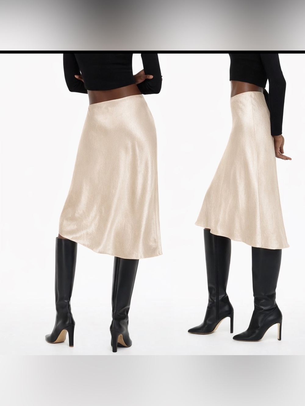 ARITZIA Babaton Slip Midi Skirt